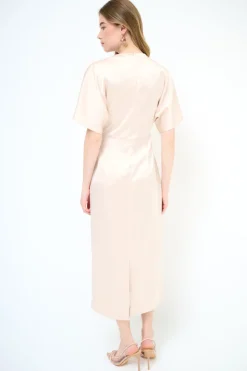 Outlet KIKISIX ABITO ARRICCI FIANCO BEIGE