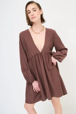 Online KIKISIX ABITO BABYLON MANICA ELASTICO MORO