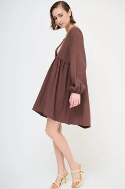 Online KIKISIX ABITO BABYLON MANICA ELASTICO MORO