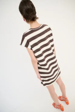 Sale KIKISIX ABITO CORTO DRITTO CON MANICA ALETTA MORO