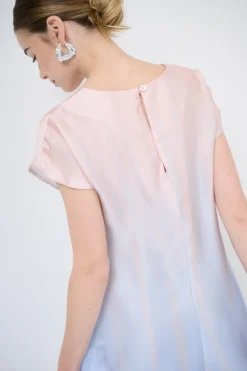 Outlet KIKISIX ABITO MIDI SPALLA SCESACELESTE