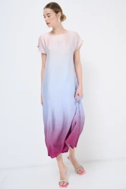 Outlet KIKISIX ABITO MIDI SPALLA SCESACELESTE