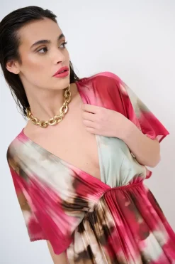 Best KIKISIX ABITO SCOLLO V DV E DT FUXIA