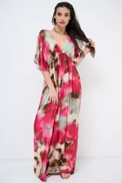 Best KIKISIX ABITO SCOLLO V DV E DT FUXIA