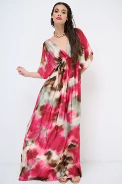 Best KIKISIX ABITO SCOLLO V DV E DT FUXIA