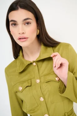 Clearance KIKISIX ABITO TRENCH DAINETTO OLIVA