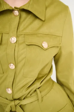 Clearance KIKISIX ABITO TRENCH DAINETTO OLIVA