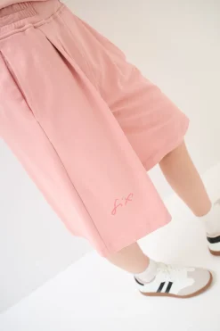 Clearance KIKISIX BERMUDA FELPA CON STAMPA MALVA