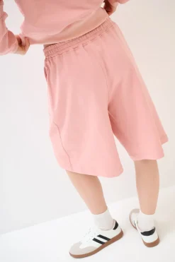 Clearance KIKISIX BERMUDA FELPA CON STAMPA MALVA