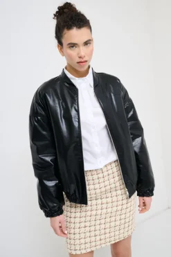 Discount KIKISIX BOMBER IMBOTTITO NERO