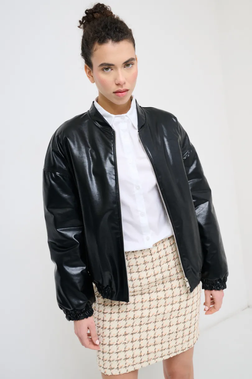 Discount KIKISIX BOMBER IMBOTTITO NERO