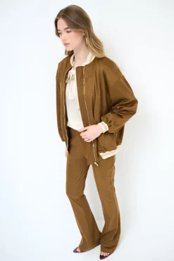 Sale KIKISIX BOMBER OVER DAINETTO CAPPUCCINO