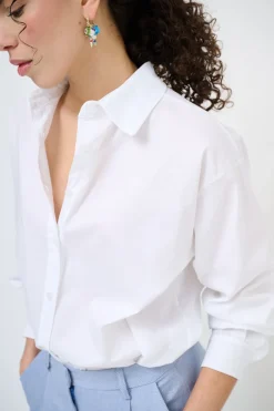 Clearance KIKISIX CAMICIA MODELLO MASCHILE BIANCO