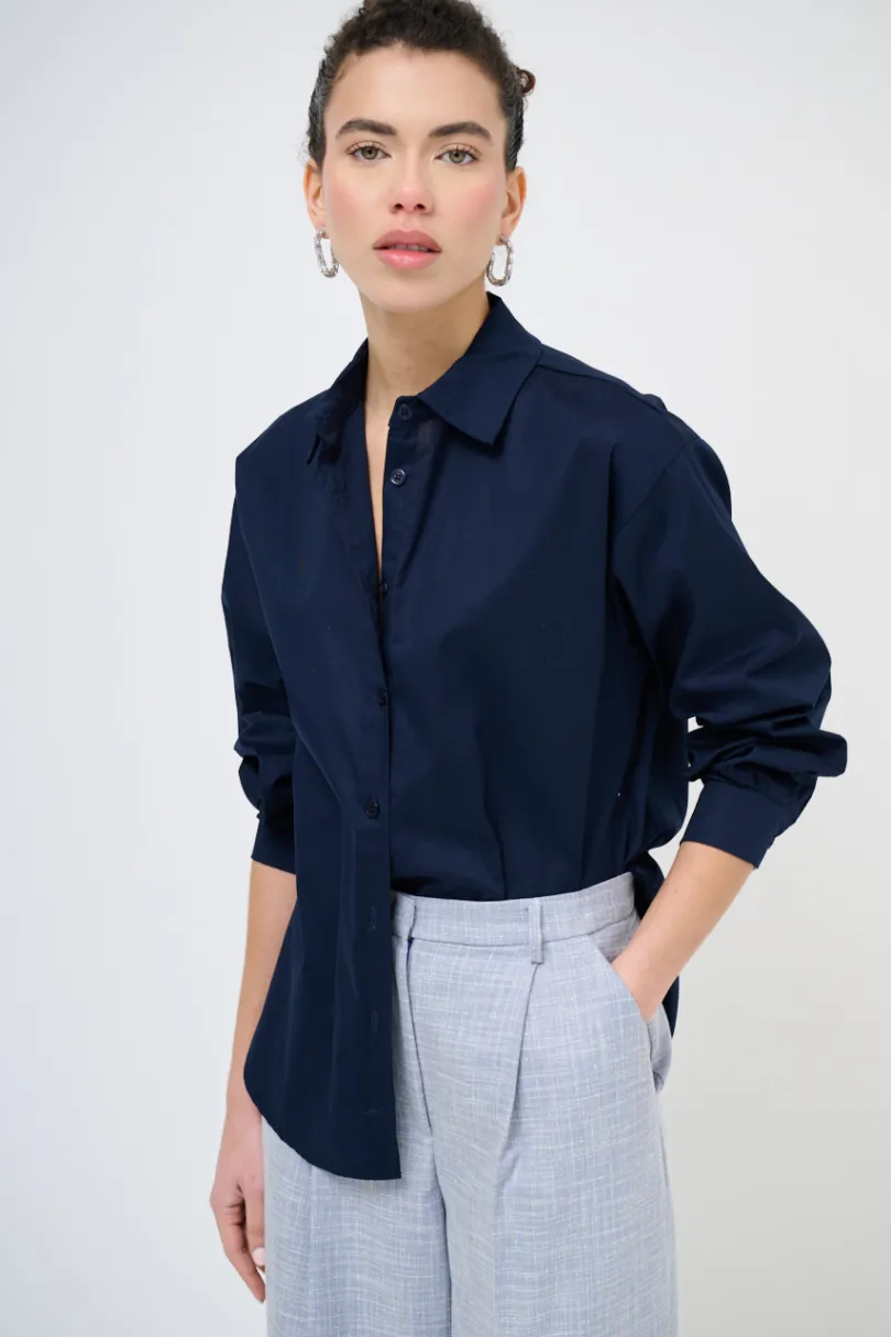 Clearance KIKISIX CAMICIA MODELLO MASCHILE BLU