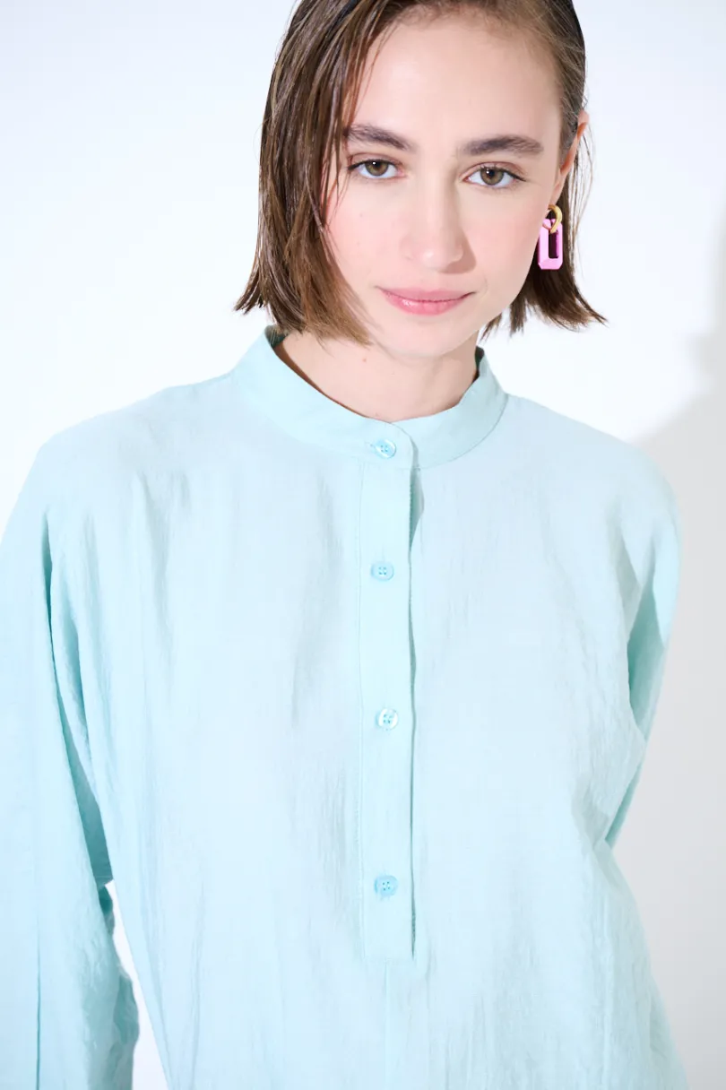 Best KIKISIX CAMICIA OVER COLLO COREANA MENTA