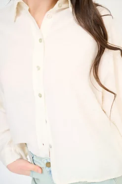 Clearance KIKISIX CAMICIA OVER CON PIEGHE DIETRO BURRO