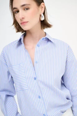 Fashion KIKISIX CAMICIA OVER CON TASCA RIGA JEANS