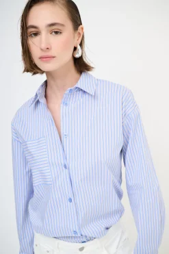 Fashion KIKISIX CAMICIA OVER CON TASCA RIGA JEANS