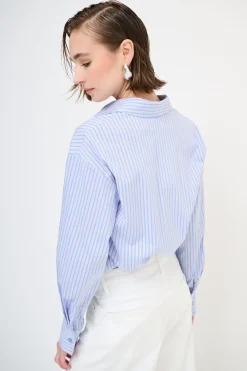 Fashion KIKISIX CAMICIA OVER CON TASCA RIGA JEANS