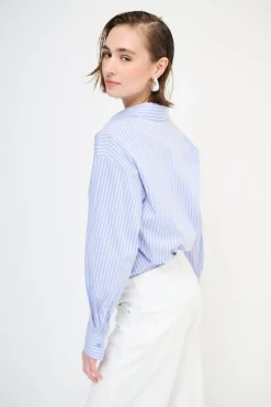 Fashion KIKISIX CAMICIA OVER CON TASCA RIGA JEANS