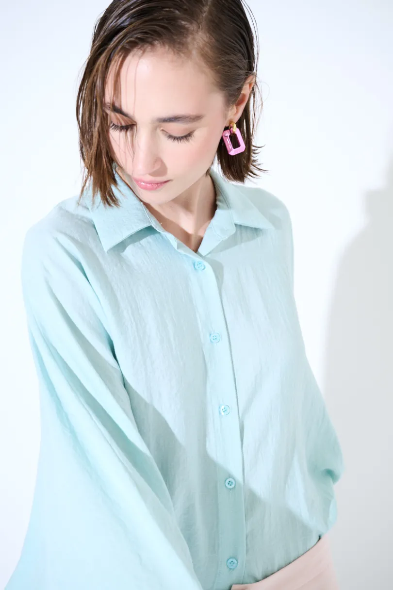 Clearance KIKISIX CAMICIA OVER MANTELLA MENTA