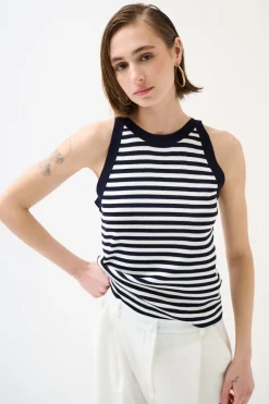 Online KIKISIX CANOTTA MAGLIA RIGA BLU