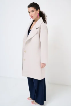 Best KIKISIX CAPPOTTINO CLASSICO 3 BOTTONI BEIGE