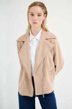 Best KIKISIX CHIODO OVER DAINETTO BEIGE