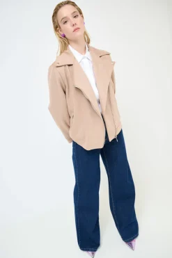 Best KIKISIX CHIODO OVER DAINETTO BEIGE