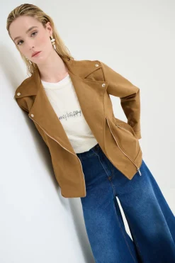 Fashion KIKISIX CHIODO OVER DAINETTO TABACCO