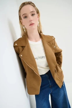 Fashion KIKISIX CHIODO OVER DAINETTO TABACCO