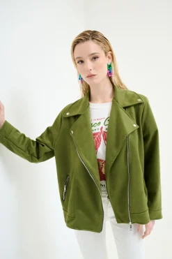 Hot KIKISIX CHIODO OVER DAINETTO VERDE