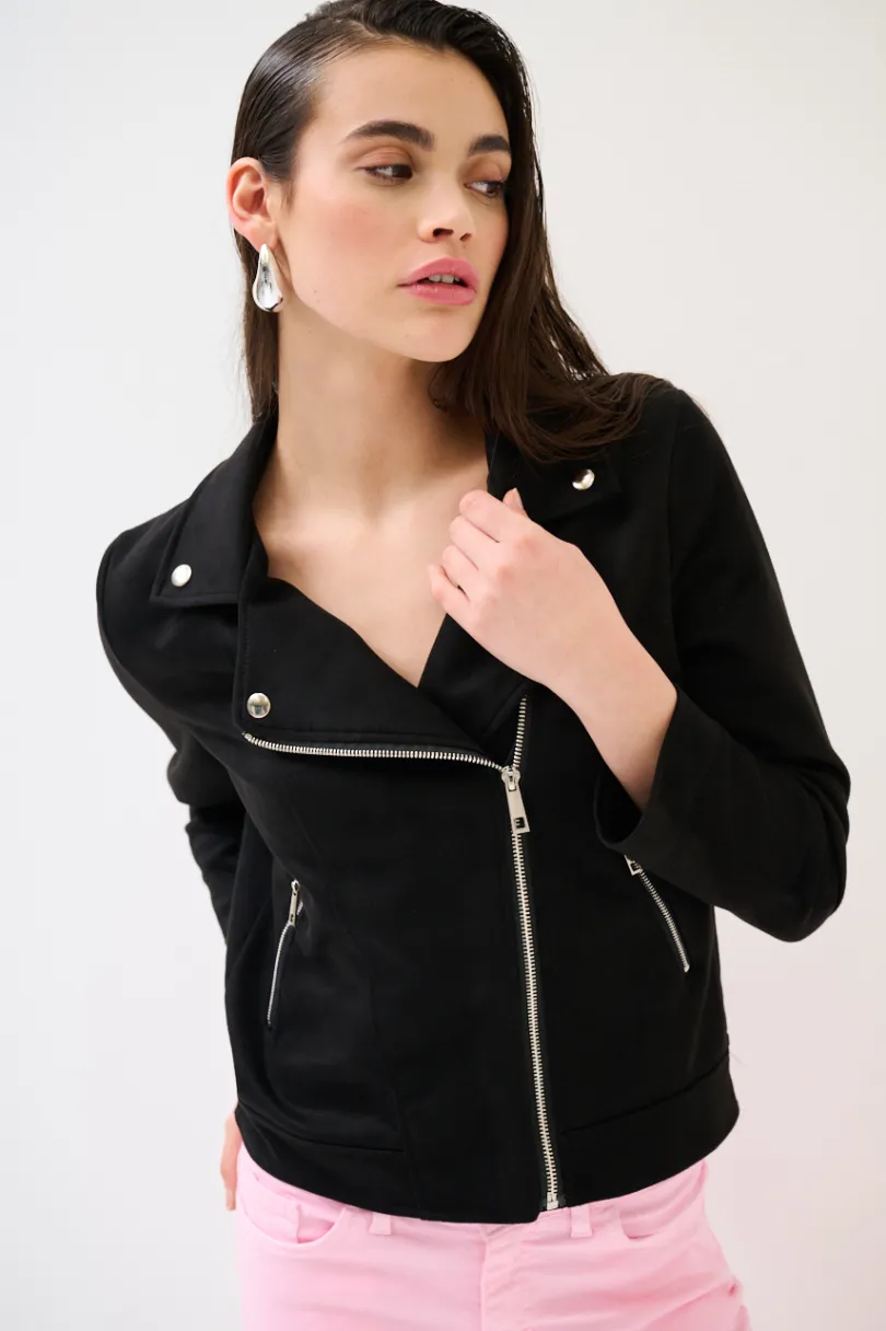 Online KIKISIX CHIODO SLIM DAINETTO NERO