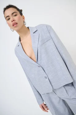 Outlet KIKISIX GIACCA LUREX FIAMMATO BLU