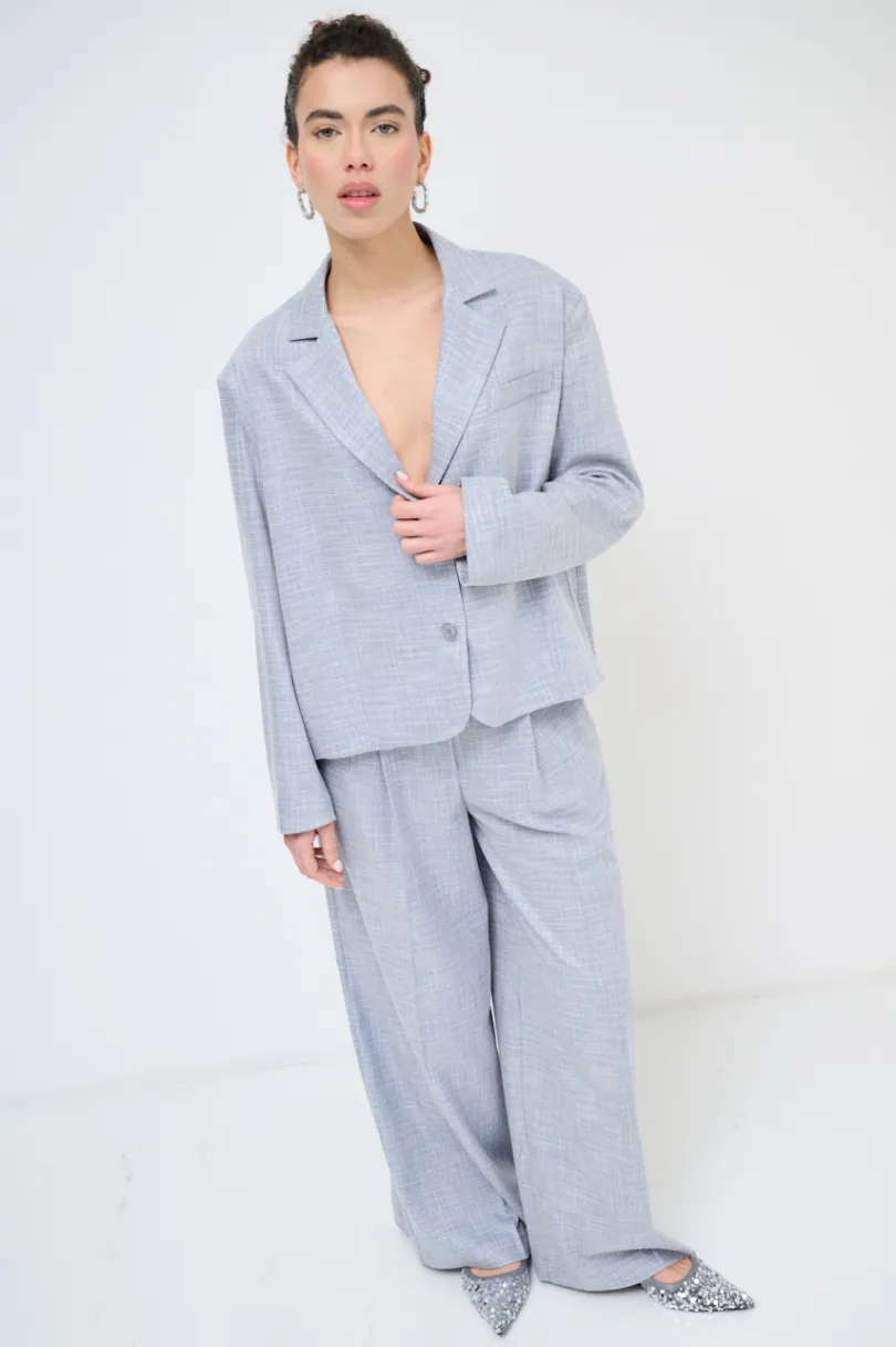 Outlet KIKISIX GIACCA LUREX FIAMMATO BLU