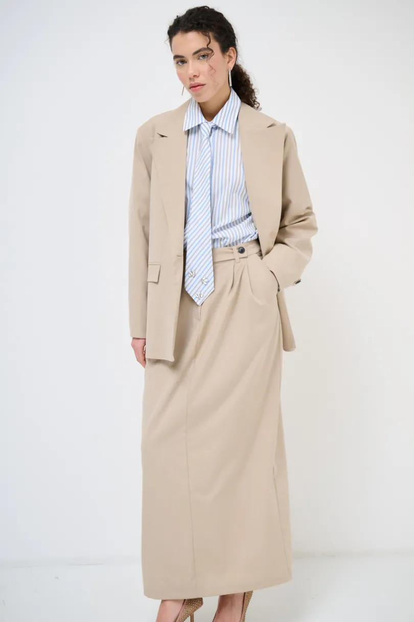 Sale KIKISIX GIACCA OVER BOTTONI BEIGE