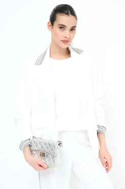 Fashion KIKISIX GIACCA OVER CON POLSINO MANICA PANNA