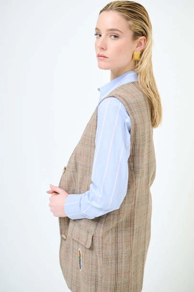 Sale KIKISIX GILET OVER GALLES CON PACHT MORO