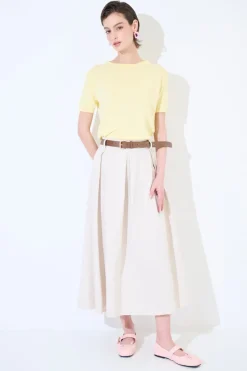 Fashion KIKISIX GONNA CON MAXI PINCE CON CINTURA NATURALE