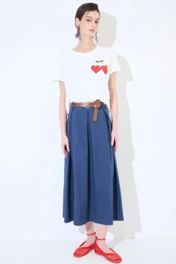 New KIKISIX GONNA CON MAXI PINCE CON CINTURA BLU