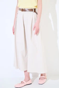 Fashion KIKISIX GONNA CON MAXI PINCE CON CINTURA NATURALE