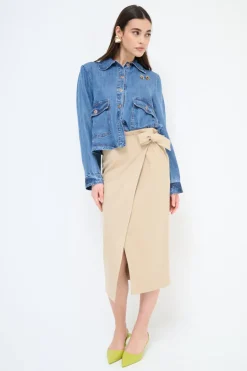 Best KIKISIX GONNA PORTAFOGLIO BEIGE