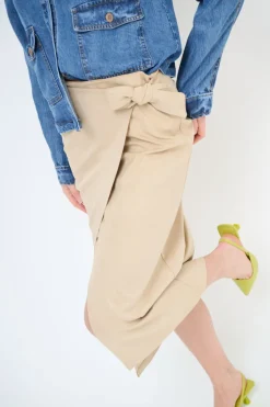 Best KIKISIX GONNA PORTAFOGLIO BEIGE