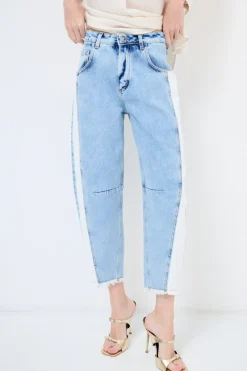 Hot KIKISIX JEANS CON BANDA A CONTRASTO JEANS