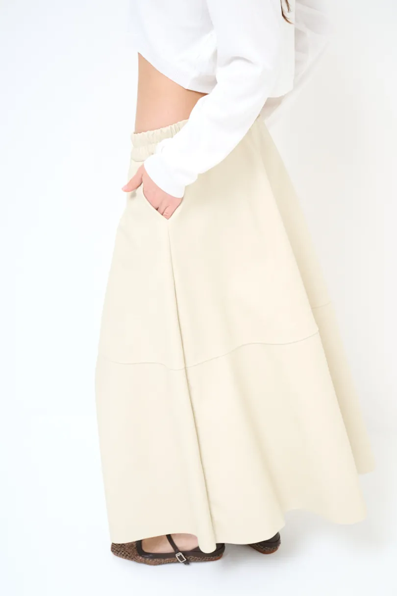 Online KIKISIX LONGUETTE ECOPELLE BEIGE