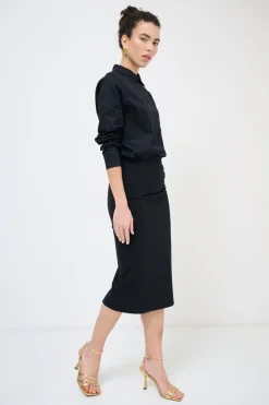 Outlet KIKISIX LONGUETTE P.MILANO CON SPACCO DT NERO