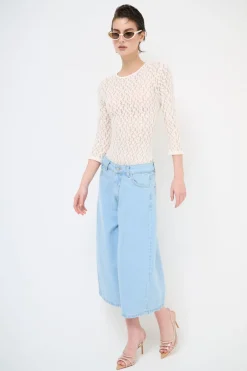 Sale KIKISIX MAGLIA BODY MANICA 3/4 PANNA