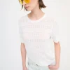 Sale KIKISIX MAGLIA MEZZA MANICA TRAFORATA BIANCO