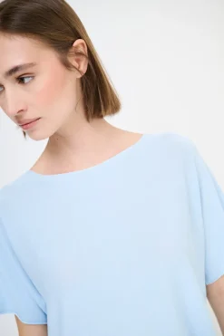 Outlet KIKISIX MAGLIA OVER MANICA CORTA ACQUA