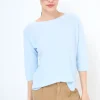 Best KIKISIX MAGLIA OVER SCOLLO BARCA MANICA 3/4 ACQUA